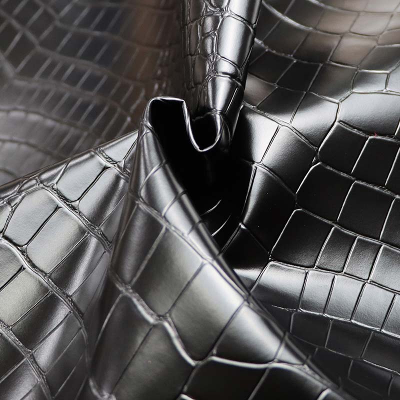 Tkanina za dekoracijo doma iz umetnega PVC usnja krokodiljega zrna